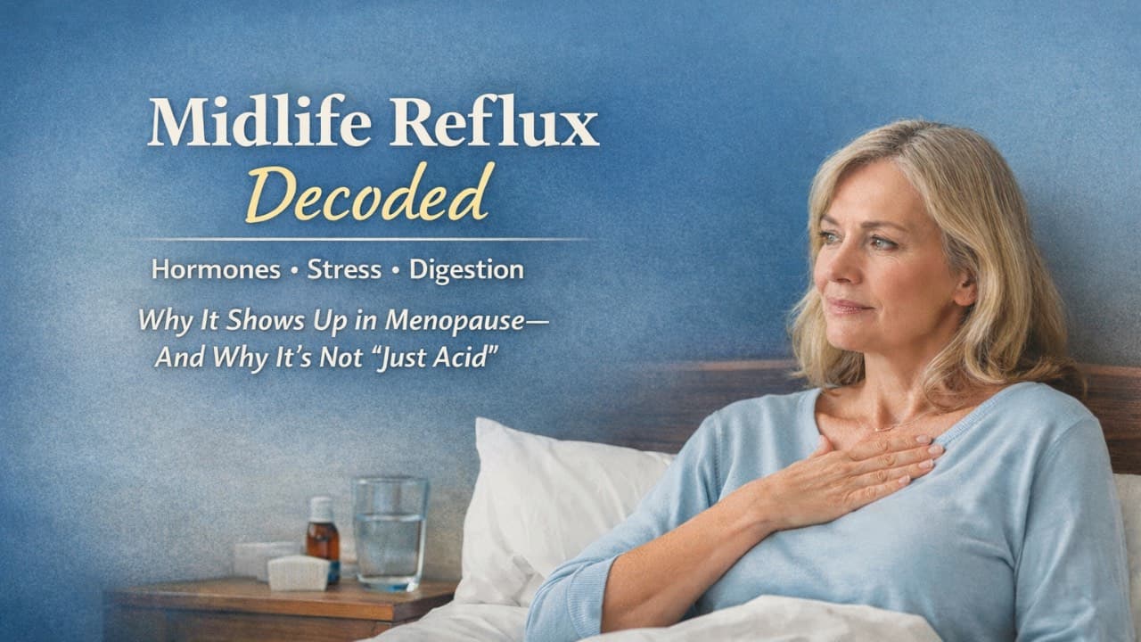 Which foods trigger reflux during perimenopause?